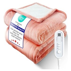 Pink Electric Heated Blanket